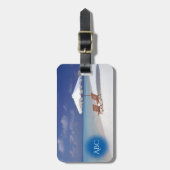 Monogram Beach Scene Bagagelabel (Voorkant verticaal)