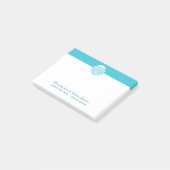 Monogram Beach Thema Post-it® Notes (Schuin)