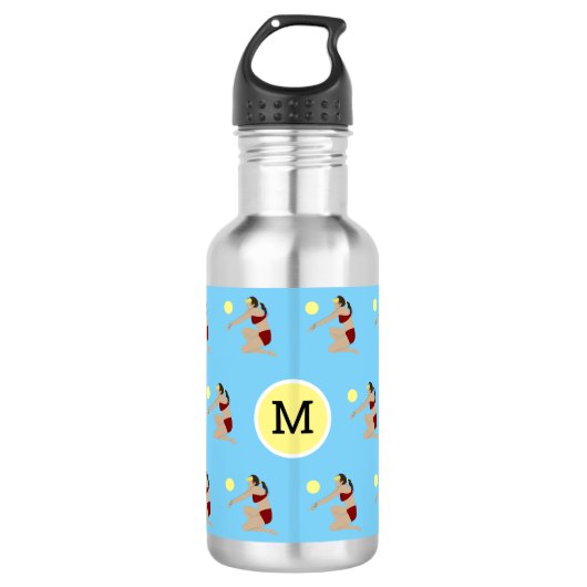 Monogram Beach Volleyball Waterfles (Voorkant)