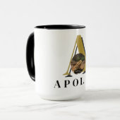 Monogram Bearded Dragon Custom Photo Mug Mok (Voorkant links)