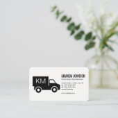 Monogram / bedrijfsauto visitekaartje (Staand voorkant)