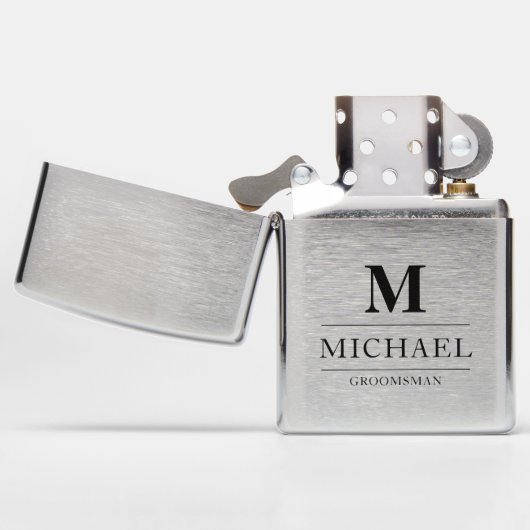 Monogram Beginletters Bruidsjonkers Geschenken Mod (Geopend)