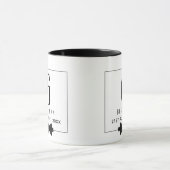 Monogram BEST MAN Bruidsjonker Bruidegom Zwart Mok (Midden)