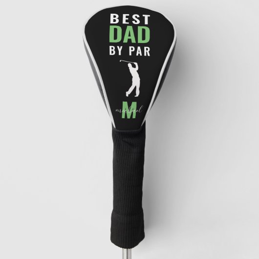 Monogram 'beste vader op vader' golfheadcover (Voorkant)