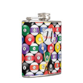 Monogram Billiard Pool Balls Heupfles (Rechts)