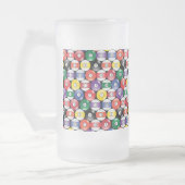 Monogram Billiards Ball Design Matglas Bierpul (Links)