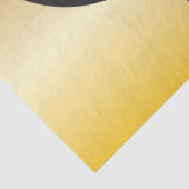 Monogram Black and Gold Striped Zebra Pattern Tissuepapier (Detail)