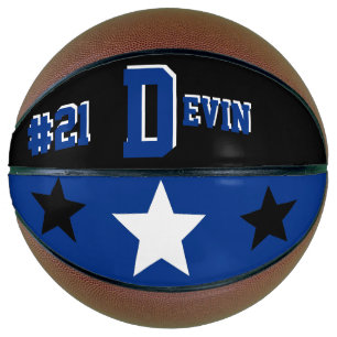 Monogram Black, Blue en White Basketball Basketbal