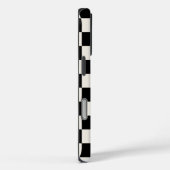Monogram Black Cream Checkered Pattern Case-Mate iPhone Case (Achterkant / Rechts)