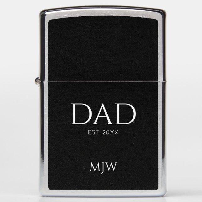 Monogram Black Dad Typografie (Voorkant)