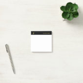 Monogram Black Gold White Modern Simple Sjabloon Post-it® Notes (Kantoor)
