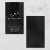 Monogram Black Grey Consultant Visitekaartje (Voorkant / Achterkant)