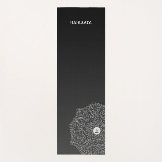 Monogram Black Ombre Modern Yoga Mat (Voorkant)