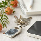 Monogram Black Raven Gotisch Sleutelhanger (Zijkant)