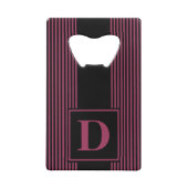 Monogram Black/Rose sangria Pinstripe (Dos)