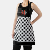 Monogram Black White Buffalo Pset Apron Schort (Insitu)