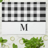 Monogram Black White Buffalo Pset Bath Theedoek (Gevouwen)