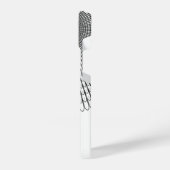 Monogram Black White Butterfly Trail iPhone Hoesje (Linkerkant)