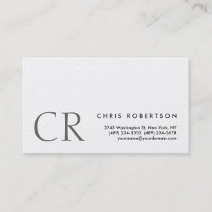 Monogram Black White Grey Visitekaartje
