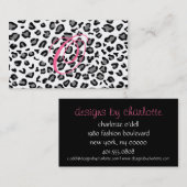 monogram bladspuitplaat visitekaartje (Voorkant / Achterkant)