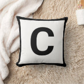 MONOGRAM BLANC NOIR DOUBLESIDED Coussin de coussin (Couverture)