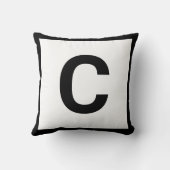 MONOGRAM BLANC NOIR DOUBLESIDED Coussin de coussin (Verso)