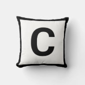 MONOGRAM BLANC NOIR DOUBLESIDED Coussin de coussin (Recto)