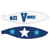 Monogram Blauw en Wit Basketbal (Panelen)