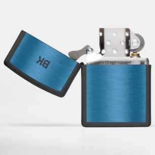 Monogram blauw metallisch Afbeelding