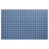 Monogram blauw stof (Yard (91,4 cm))
