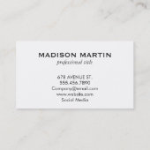 Monogram | Blauwe grunge Visitekaartje (Achterkant)