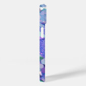 Monogram Blauwe Lavendel Mint Glitter Case-Mate iPhone Case (Achterkant / Rechts)