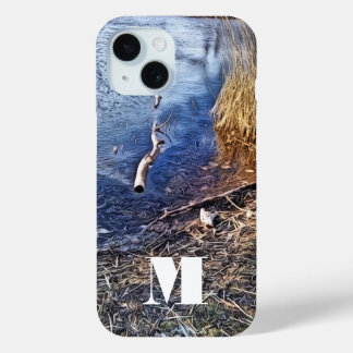 Monogram blauwe oever