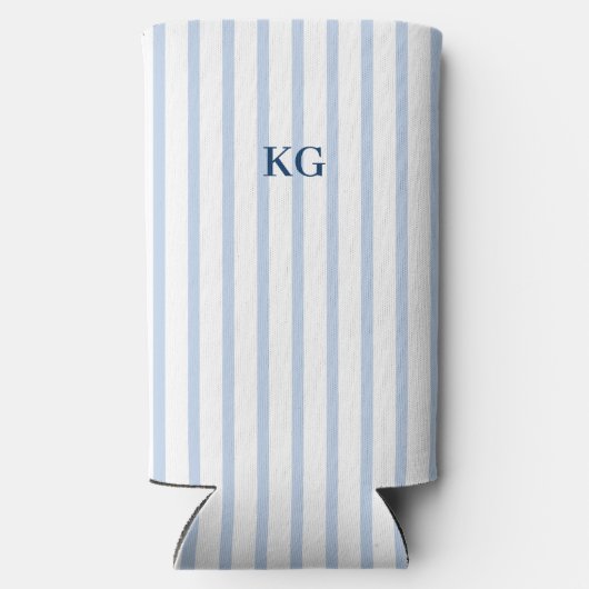 monogram blauwe streep (Achterkant)