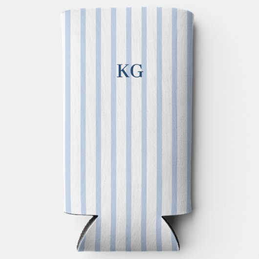 monogram blauwe streep (Voorkant)