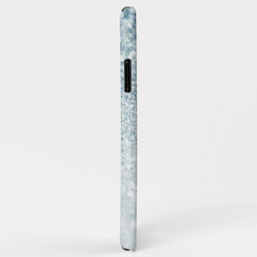 *~* Monogram BLAUWGROEN gradiënt Ombre Glitter Case-Mate iPhone Case (Achterkant/rechts)