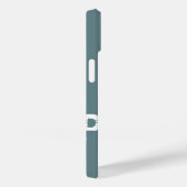 Monogram  Blauwgroen Koel Modern Case-Mate iPhone Case (Achterkant / Rechts)