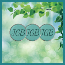 Monogram Blauwgroen of kies uw eigen kleur