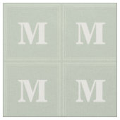 Monogram bleke groene vierkantjes stof (Close Up)