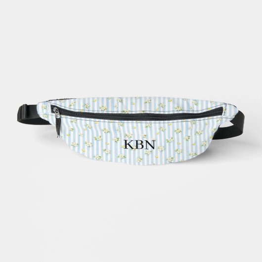 Monogram Bleu Blanc Rayures Citrons Méditerranée (Recto)