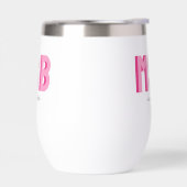 Monogram Block Shadow Initialen Roze Aangepaste te (Links)