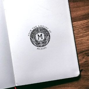  Monogram Bloemen uit de Bibliotheek van Rubberstempel