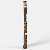 Monogram  bloemenharmonie samsung galaxy hoesje (Rechterkant)