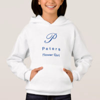 Monogram Bloemenmeisje Jeugd Hoodie