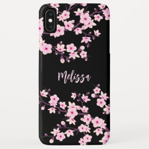 monogram bloesems Floral Cherry iPhone XS Max Hoesje