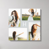 Monogram Blokken Bewerkbaar kleurenfotocanvas Canvas Afdruk (Voorkant)