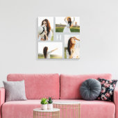 Monogram Blokken Bewerkbaar kleurenfotocanvas Canvas Afdruk (Insitu (Woonkamer))
