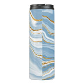 Monogram Blue Agate Thermosbeker (Achterkant)