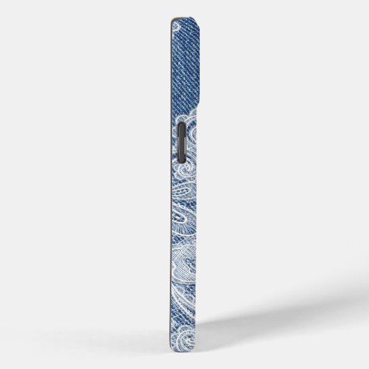 Monogram Blue Jean Denim iPhone / coque ipad (Verso / Droite)