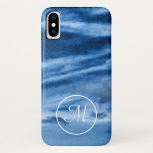 Monogram Blue Sky iPhone X Hoesje